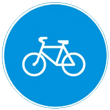 Предписывающий знак велосипедная дорожка