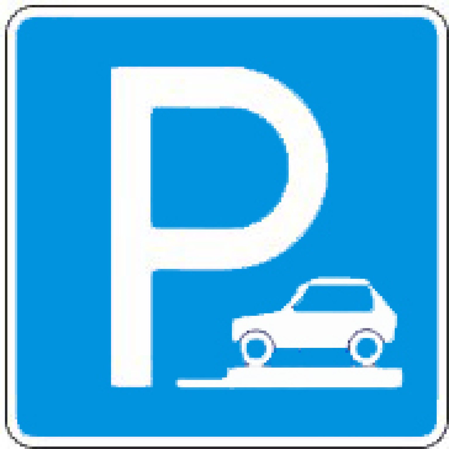 Знак парковка направо